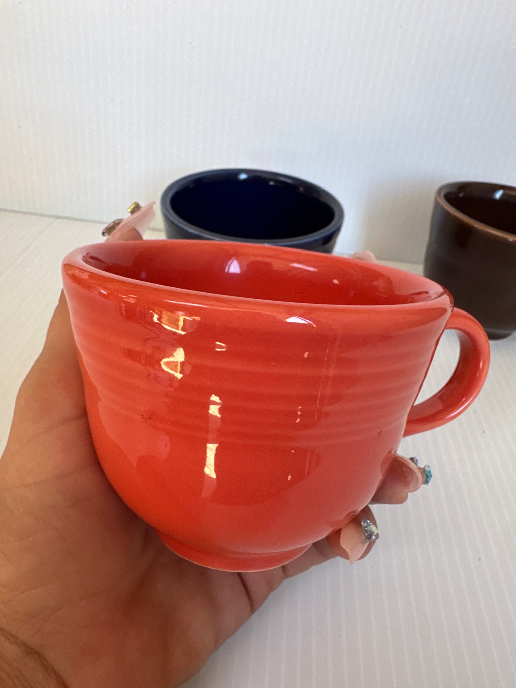 FIESTA WARE COFFEE CUPS 3ct