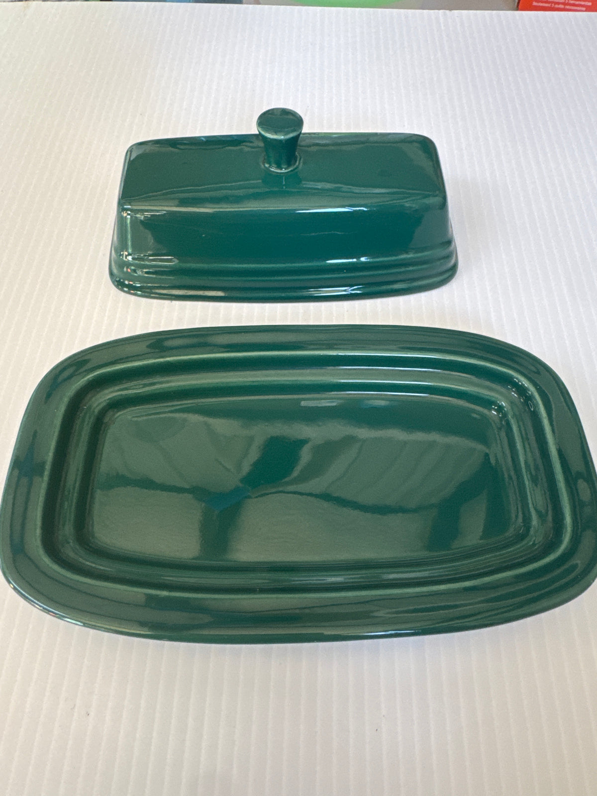 FIESTA WARE GREEN BUTTER DISH