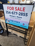 Realtor sign metal frames
