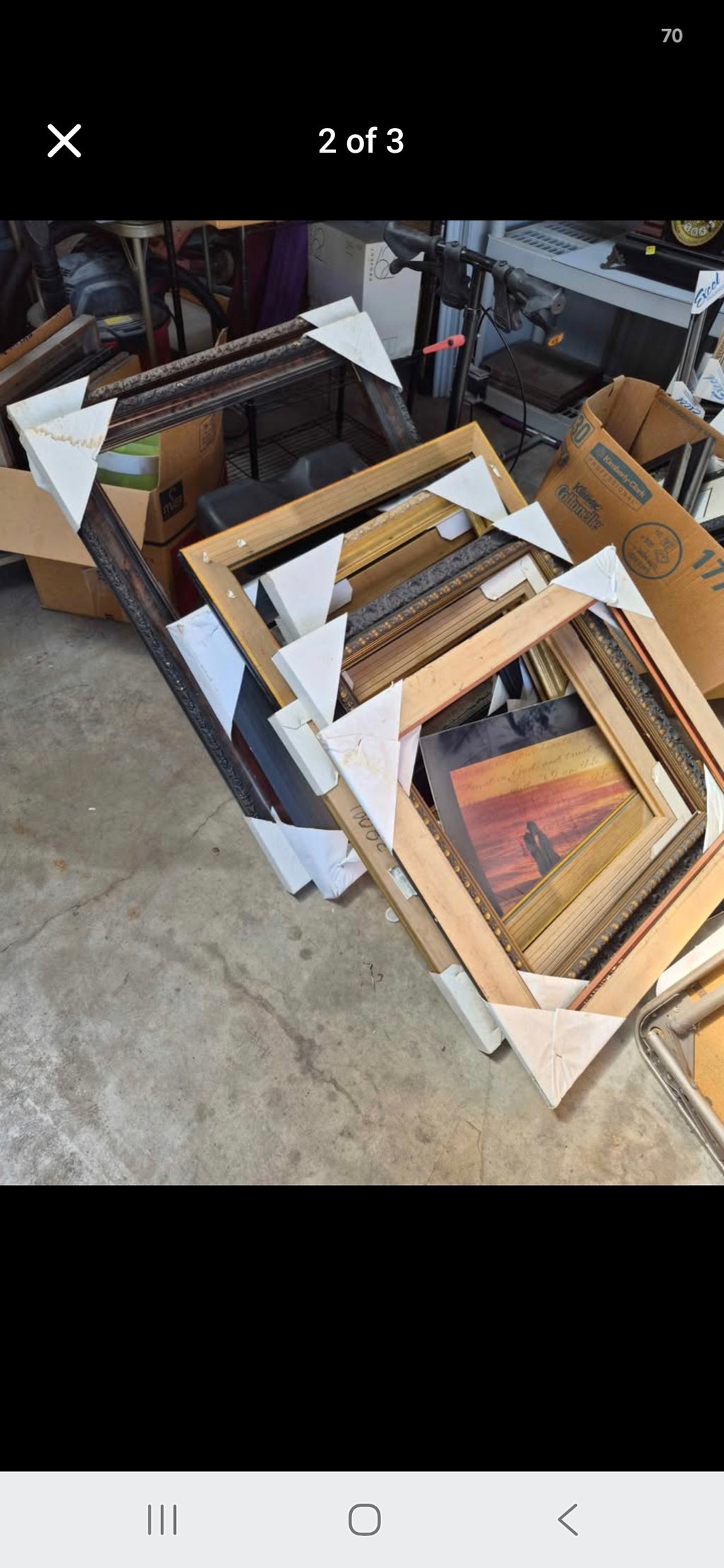 Picture frames, unused from storage