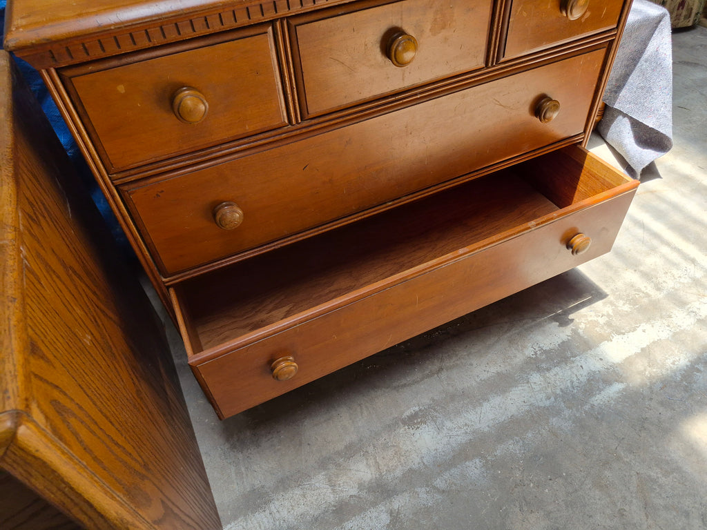 Vintage chest of drawers with mirror