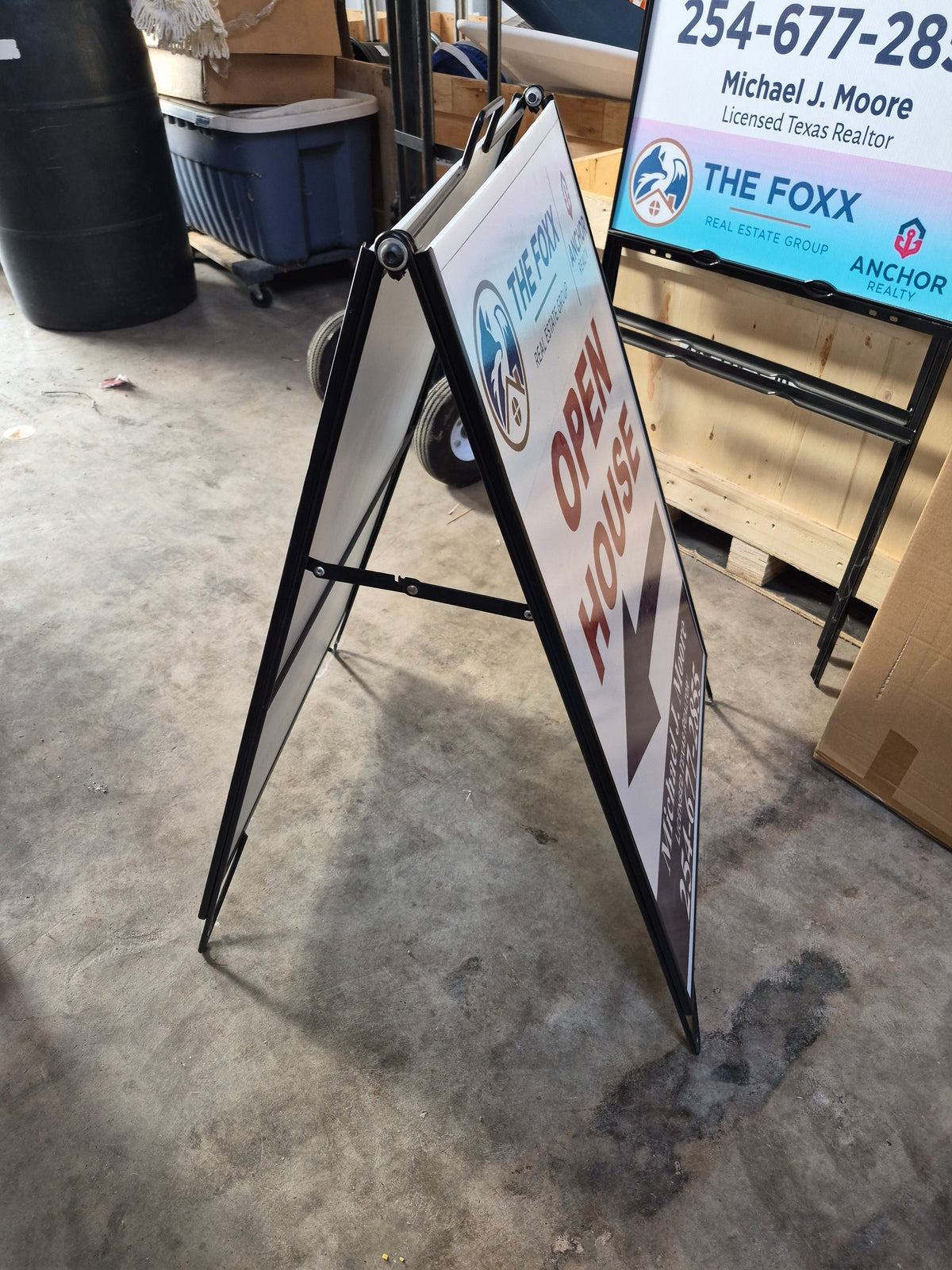 Realtor sign metal frames