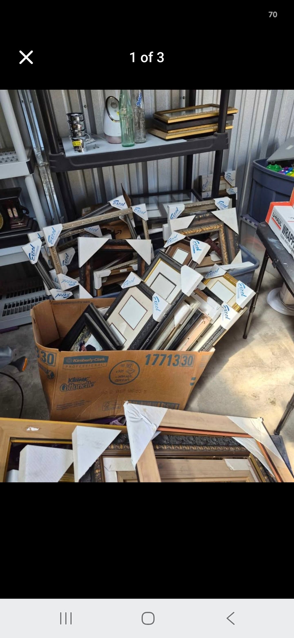 Picture frames, unused from storage