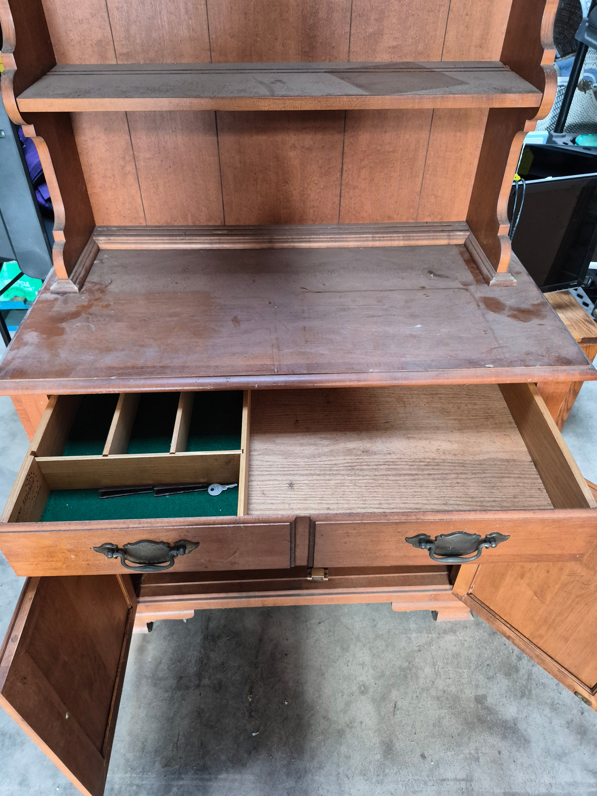 Vintage kitchen hutch