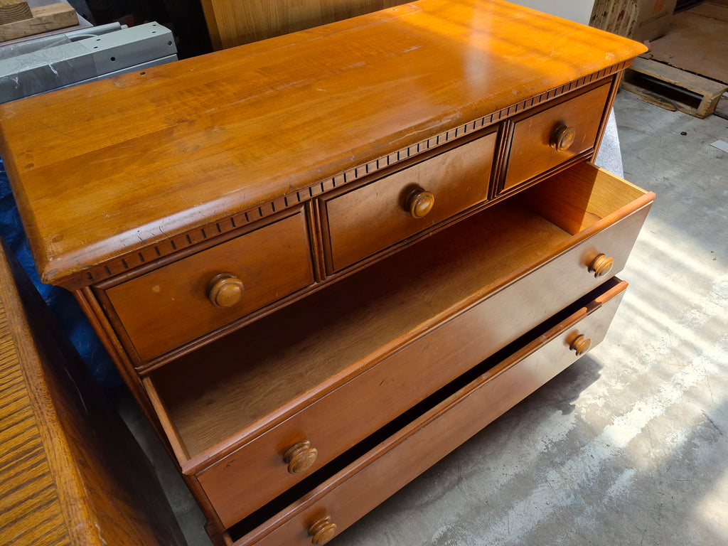 Vintage chest of drawers with mirror
